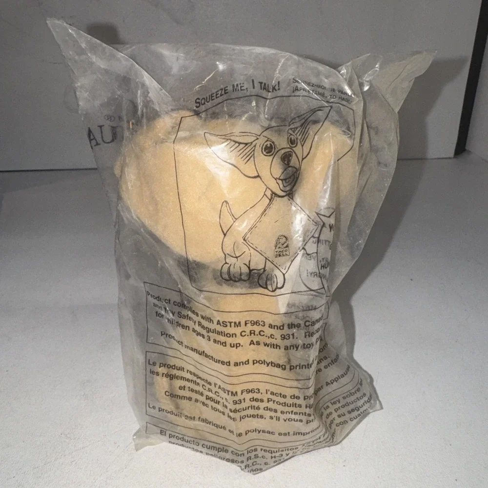 TACO BELL Talking Chihuahua Plush Dog *New* You Are Getting Very Hungry